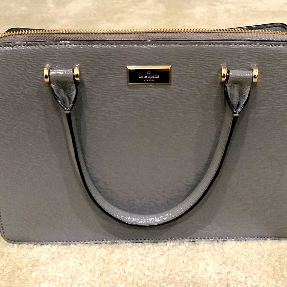 Grey Kate Spade purse